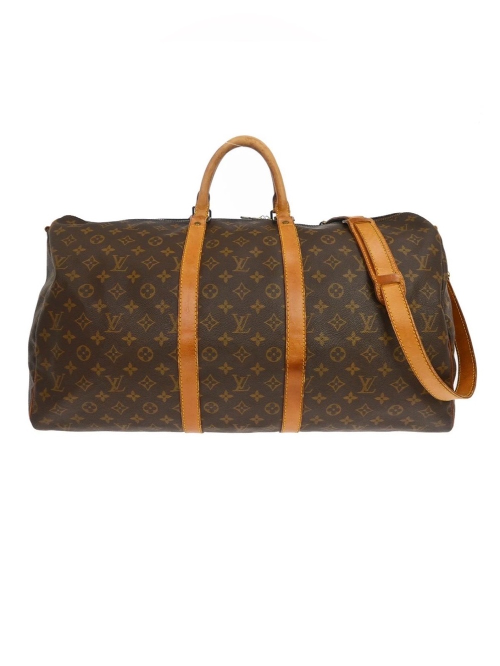 Authentic Louis Vuitton Keepall 55 Bandouliere travel unisex with strap